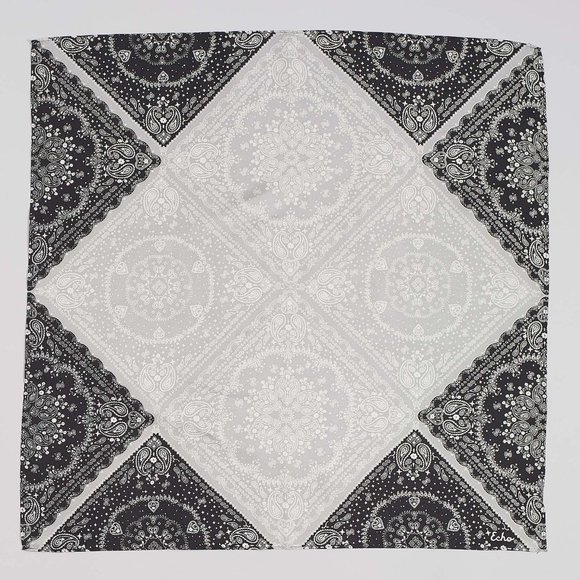 Patched Bandana Silk Square - Picture 1 of 3